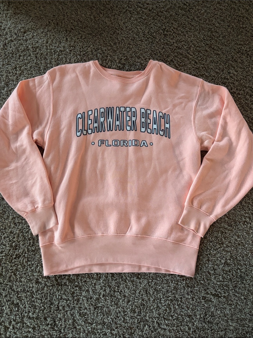 Clearwater Beach Florida Pink Crewneck Sweatshirt